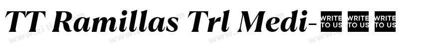 TT Ramillas Trl Medi字体转换